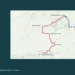 Karlštejn a Amerika – geografická mapa dvou pěších variant s označenými nástupy a cíli.