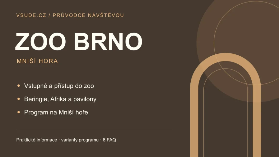 Redakční grafika: Zoo BRNO, vstupné, doprava a program návštěvy