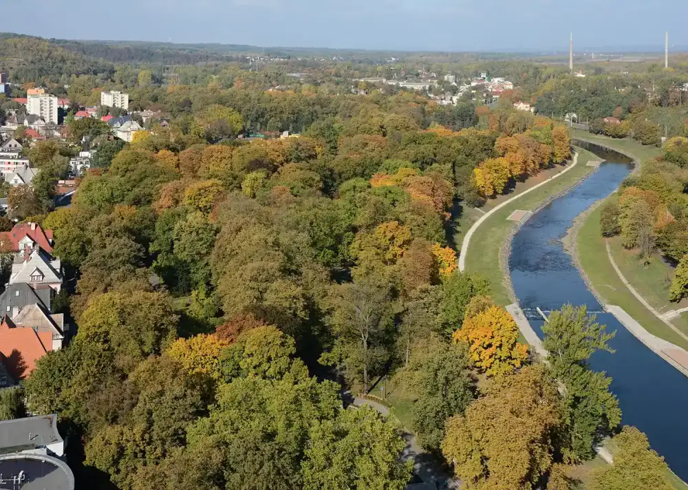 Komenského sady v Ostravě, archivní fotografie
