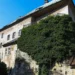 Hrad Houska, kamenný palác zarostlý zelení nad skalním podložím