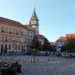 Velké náměstí v Prachaticích se Starou radnicí, Novou radnicí s věží a renesančními domy